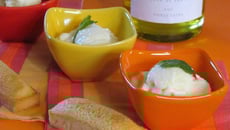 Glace et financiers à la menthe et à l'huile d'olive des baux de Provence