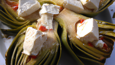 Artichauts poivrade et sa feta
