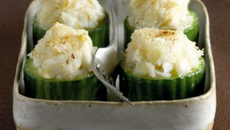 Concombre de France farci à la brandade