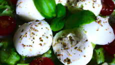 Salade de mozzarella fondante