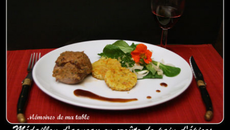 Médaillons d'agneau en croûte de pain d'épices