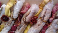 Nems à la banane et aux pommes