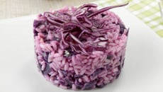 Purple risotto