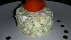 Timbale de poisson mimosa
