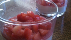 Panna cotta coco fraise