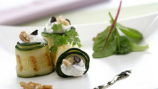 Roulades de courgettes au Philadelphia