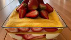 Tiramisu d'été aux fraises et aux citrons