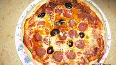 Pizza maison jambon fromage