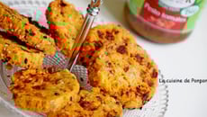 Sablés au pesto de tomates et chorizo