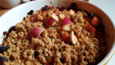 Crumble fruits d'automne