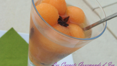 Petite soupe de billes de melon au Lillet