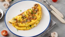Omelette au champignons de Paris