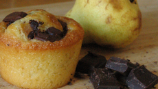 Muffins poire/chocolat