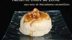 Vacherin Dolce de Leche aux noix de Macadamia caramélisées