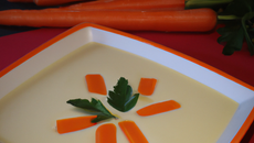 Velouté de carottes aux épices et lait de coco
