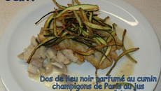 Dos de lieu noir parfumé au cumin