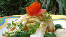 Goujonnettes de filets de sole aux pâtes fraîches et huîtres Arcachon Cap Ferret