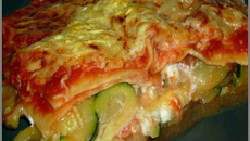 Lasagnes à la courgette et au chèvre