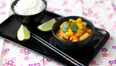 Curry de canard à la mangue et à l'ananas