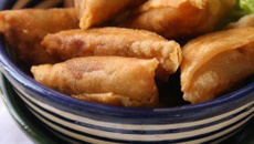 Briouates aux crevettes et à la chermoula