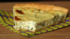 Quiche à la ricotta et au chou romanesco