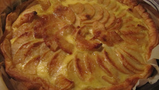 Tarte aux pommes fait à la main