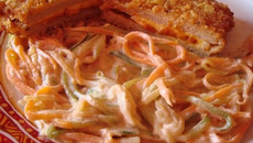 Spaguetti courgettes carottes