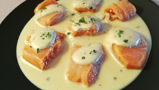 Filets de saumon, crème à l'aneth