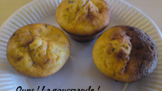 Les muffins aux zestes d'orange et pépites de chocolat