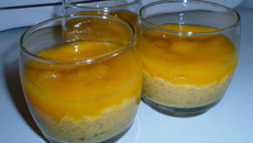Riz au lait vanille cannelle et son coulis d'abricot