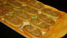 Palmiers feuilletés au jambon et aux olives