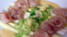 Les deux pieds, veau et céleri en salade façon taoiste