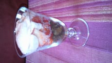 Dessert rapide fraise et chocolat