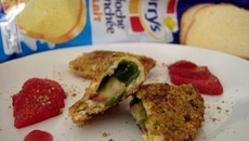 Chaussons briochés ganache pistache et carpaccio de fraises