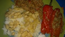 Carri poivrons au bœuf