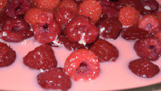 Renversé aux framboises