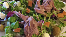 Salade de lapin aux rattes et salicornes