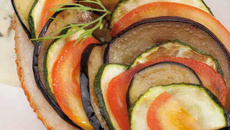 Rouget Colbert, écailles de légumes