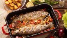 Truite portion rôtie à l'anis