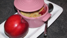 Mini crumble à la nectarine