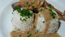 Poulet au vinaigre et à la moutarde