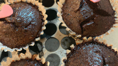 Cupcakes chocolat cœur fondant