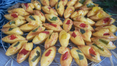 Navettes apéritives à la pâte de curry