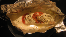 Papillote de saumon fondant