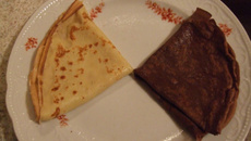 Crêpes version Yin Yang