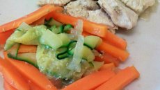 Escalope express aux légumes