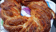 Tresse au saumon (brioche salée)