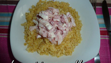 Boulghour à la carbonara