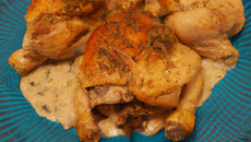 Poulet rôti au beurre