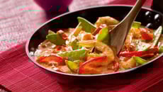 Crevettes au Curry Rouge